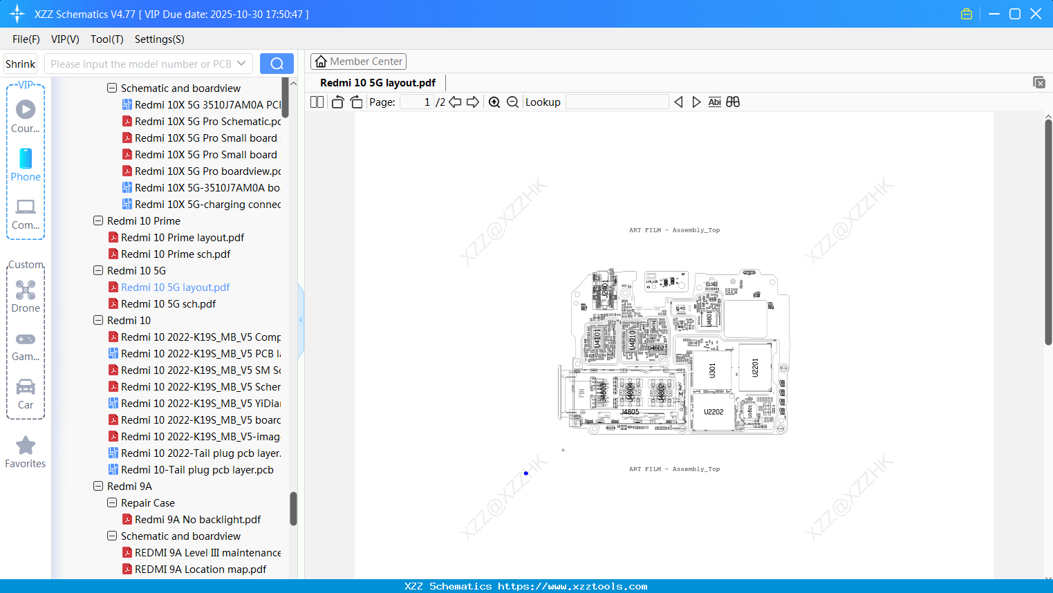 Xiaomi Redmi 10 5G Layout